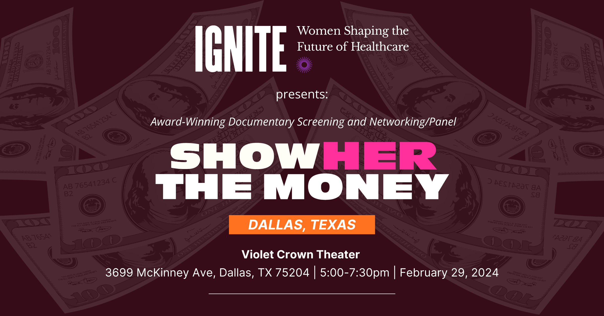 Show Her The Money Announcement — Dallas (LinkedIn)